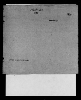 Jicarilla Indian School Superintendent Annual Report, 1920